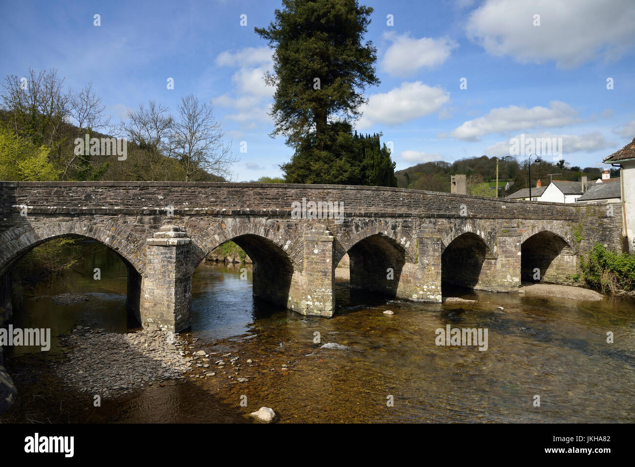 Dulverton Bridge & River Barle, Exmoor, Somerset Stock Photo Alamy