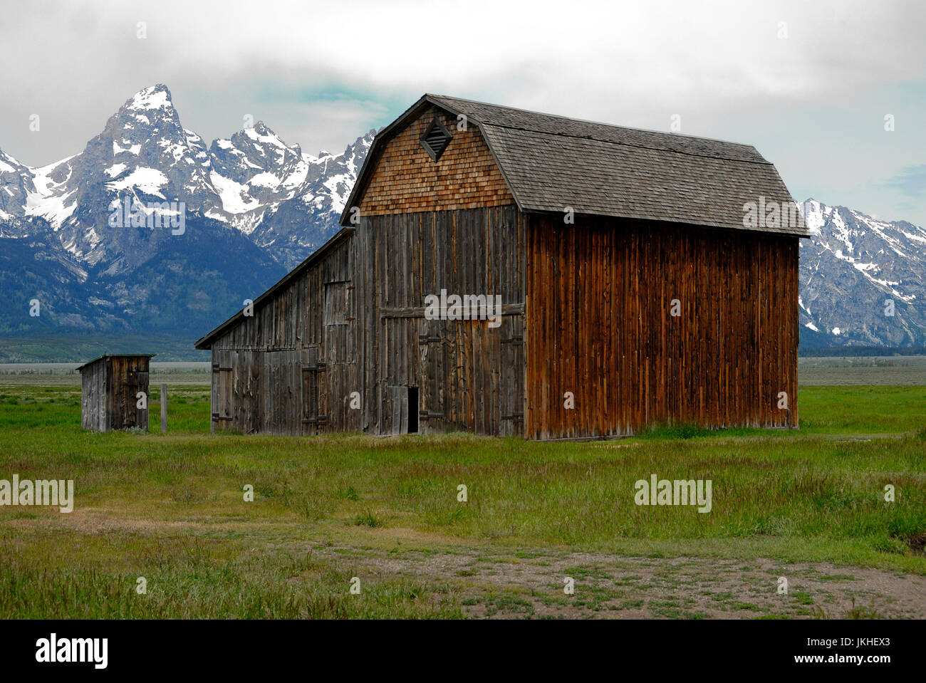 Thomas Murphy Barn and the Teton Range from Mormon Row, Jackson Hole