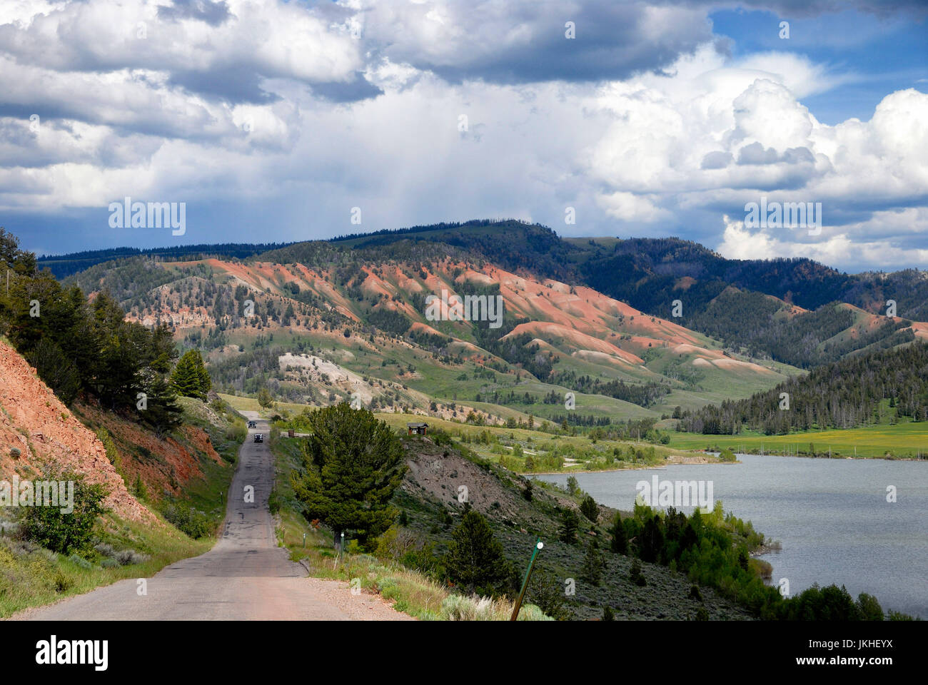 Red Hills, Lower Slide Lake, Gros Venture Wilderness, Bridger-Teton ...