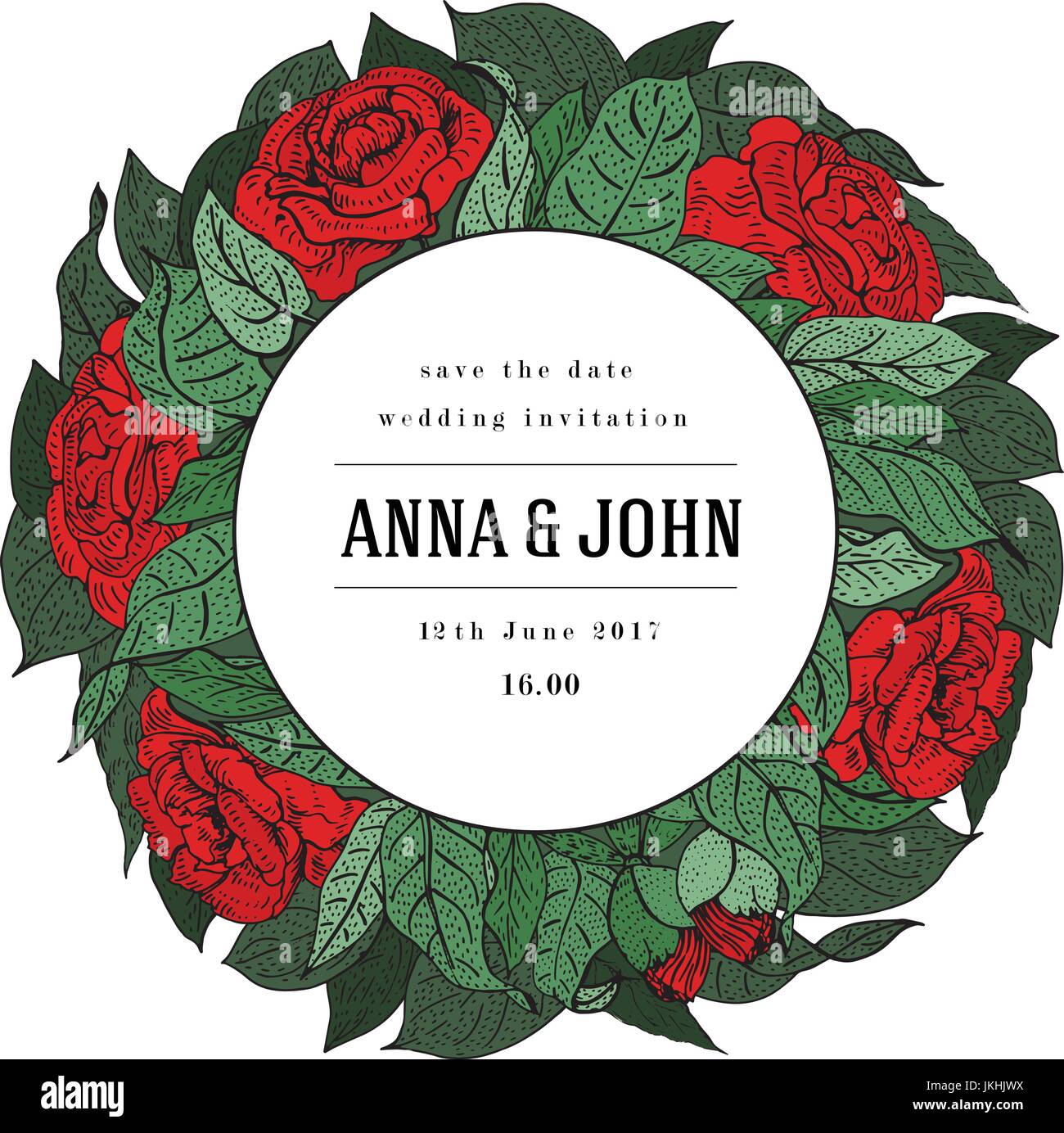 Wedding invitation, thank you card, save the date card, flyer Inside Save The Date Banner Template
