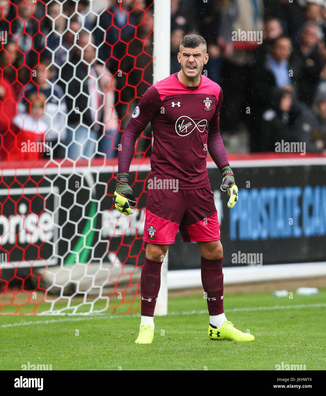 Southampton Goalkeeper Fraser Forster During The Pre Season Friendly Match At Griffin Park London Press Association Photo Picture Date Saturday July 22 17 See Pa Story Soccer Brentford Photo Credit Should Read Scott