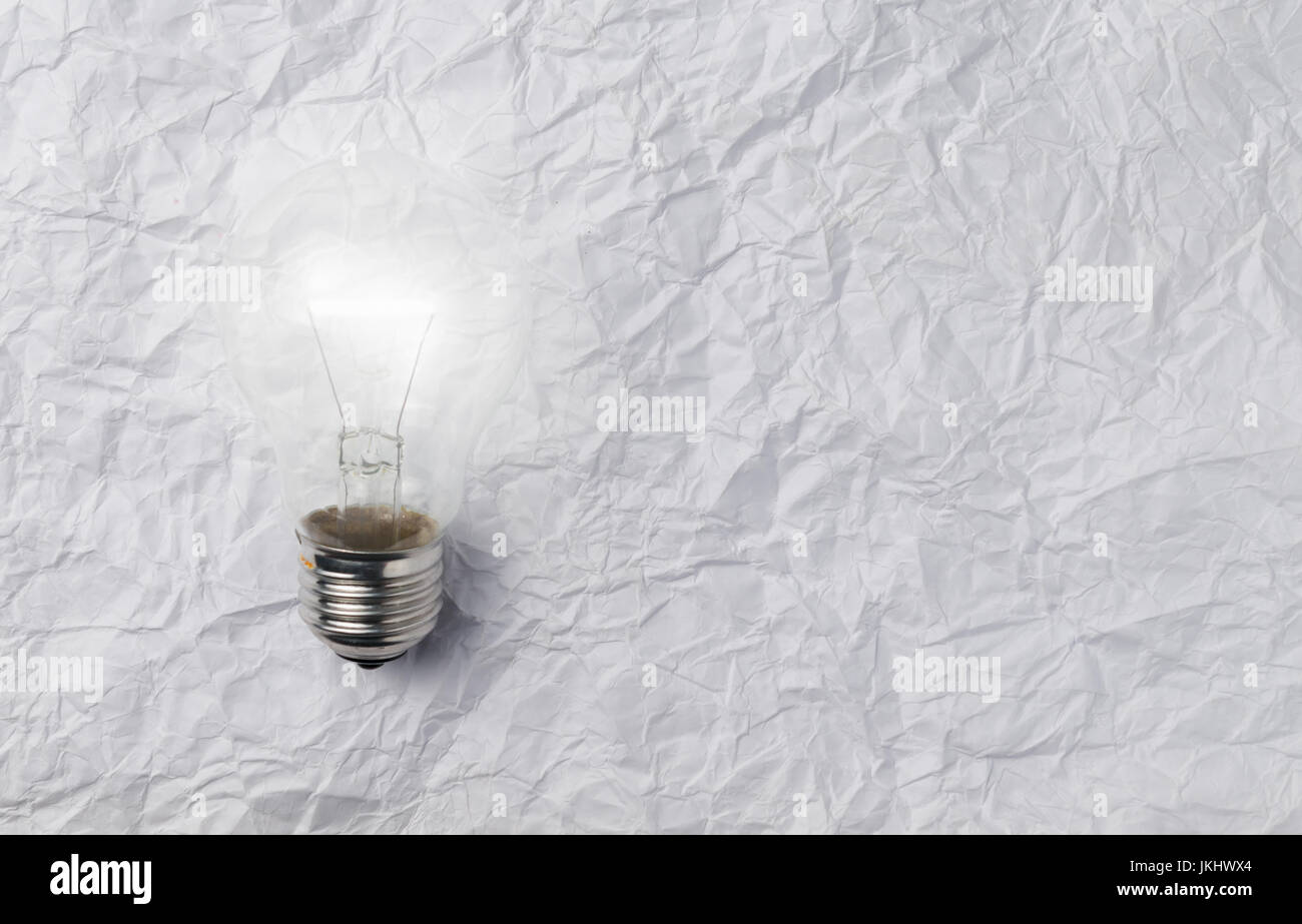 Crumpled White Craft Paper Background. Stock Image - Image of light, close:  190778979