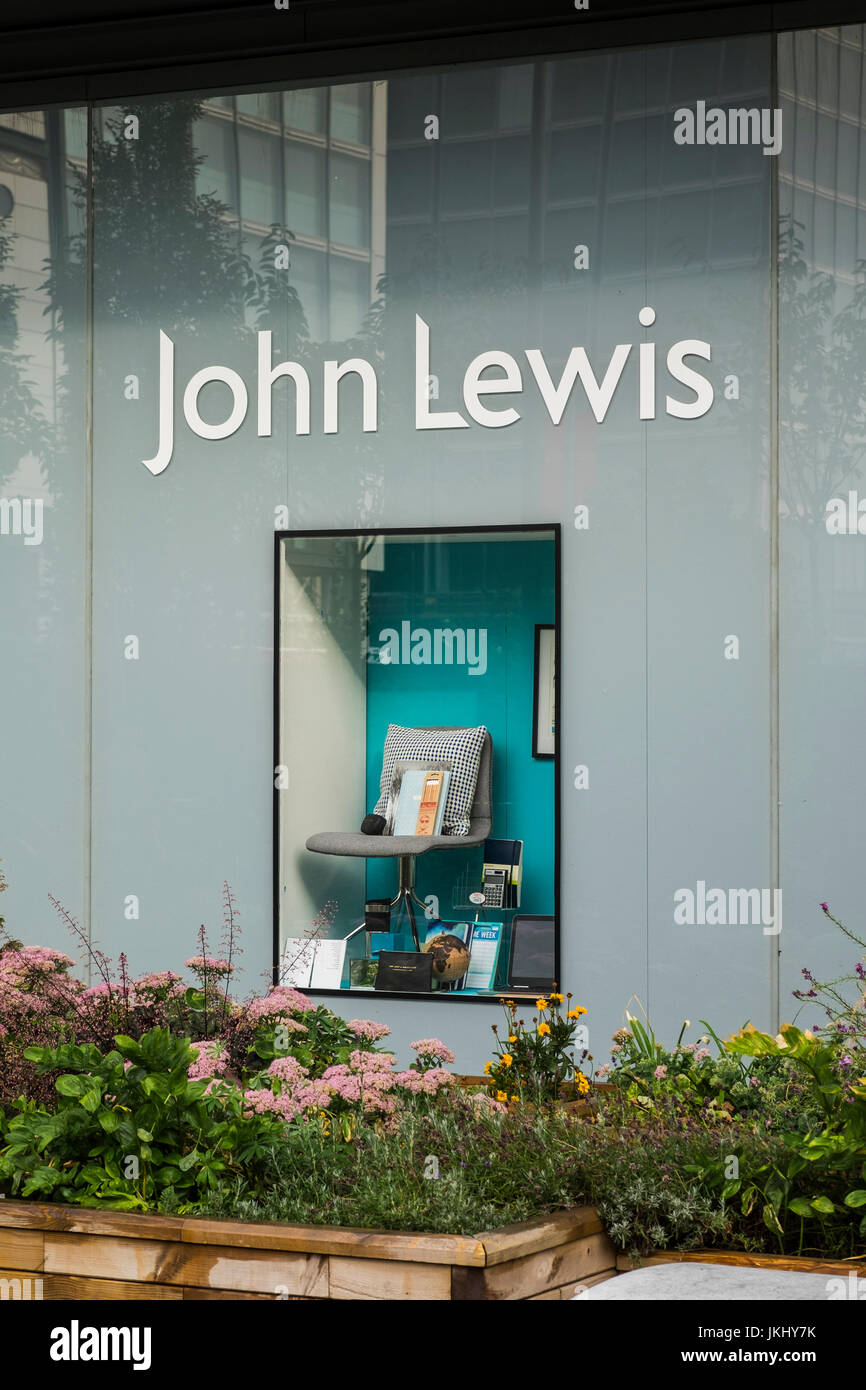 John Lewis display window at Westfield Shopping Centre, Stratford, Borough of Newham, London, England, U.K. Stock Photo