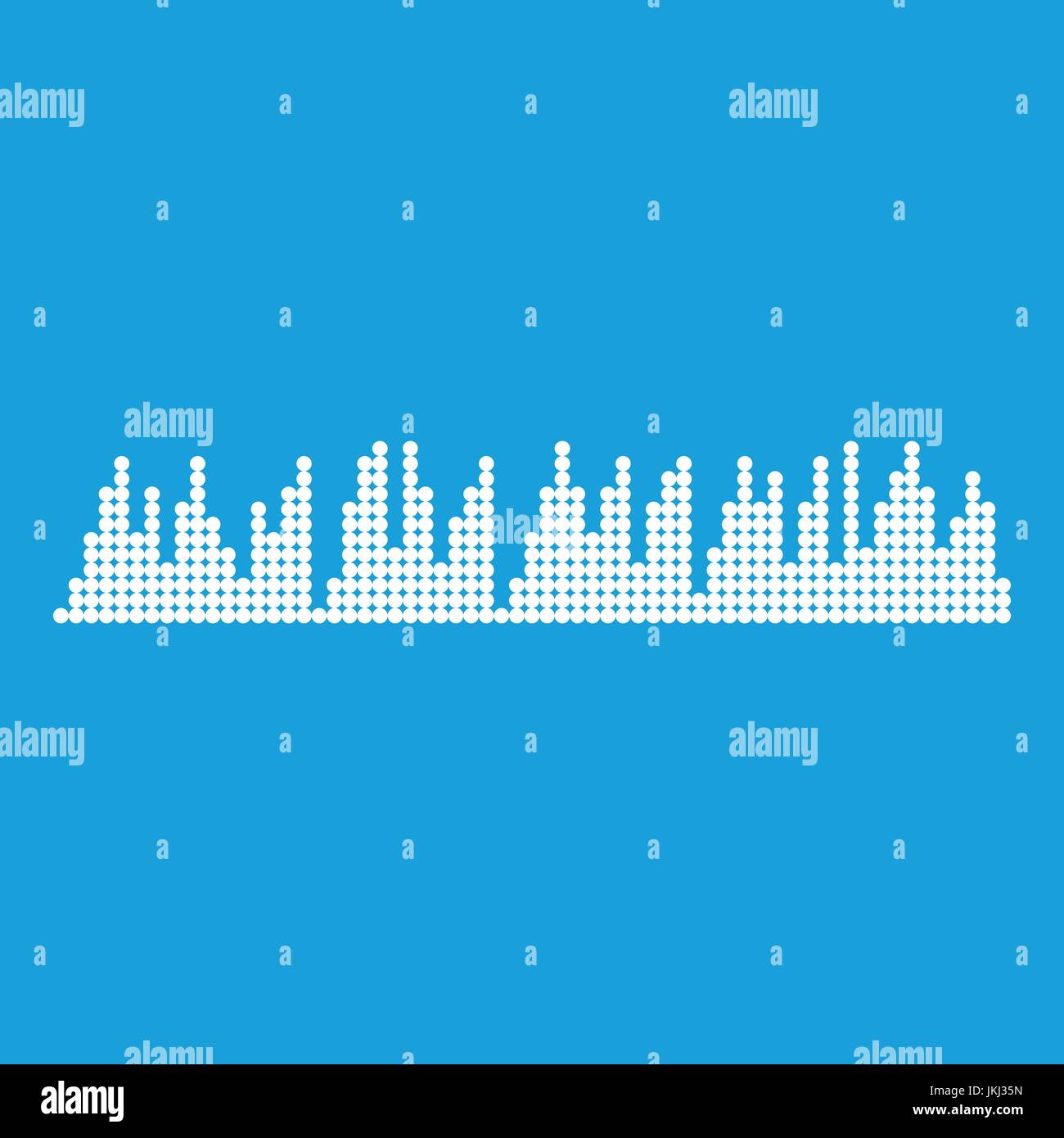 Audio digital equalizer technology icon white Stock Vector Image & Art ...