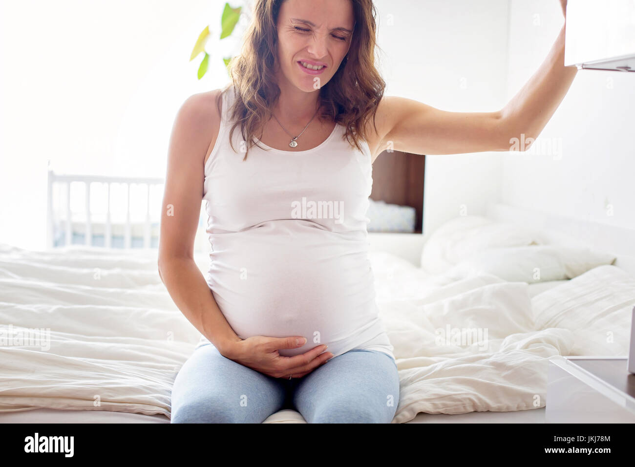 Pregnant Labor Contraction Telegraph