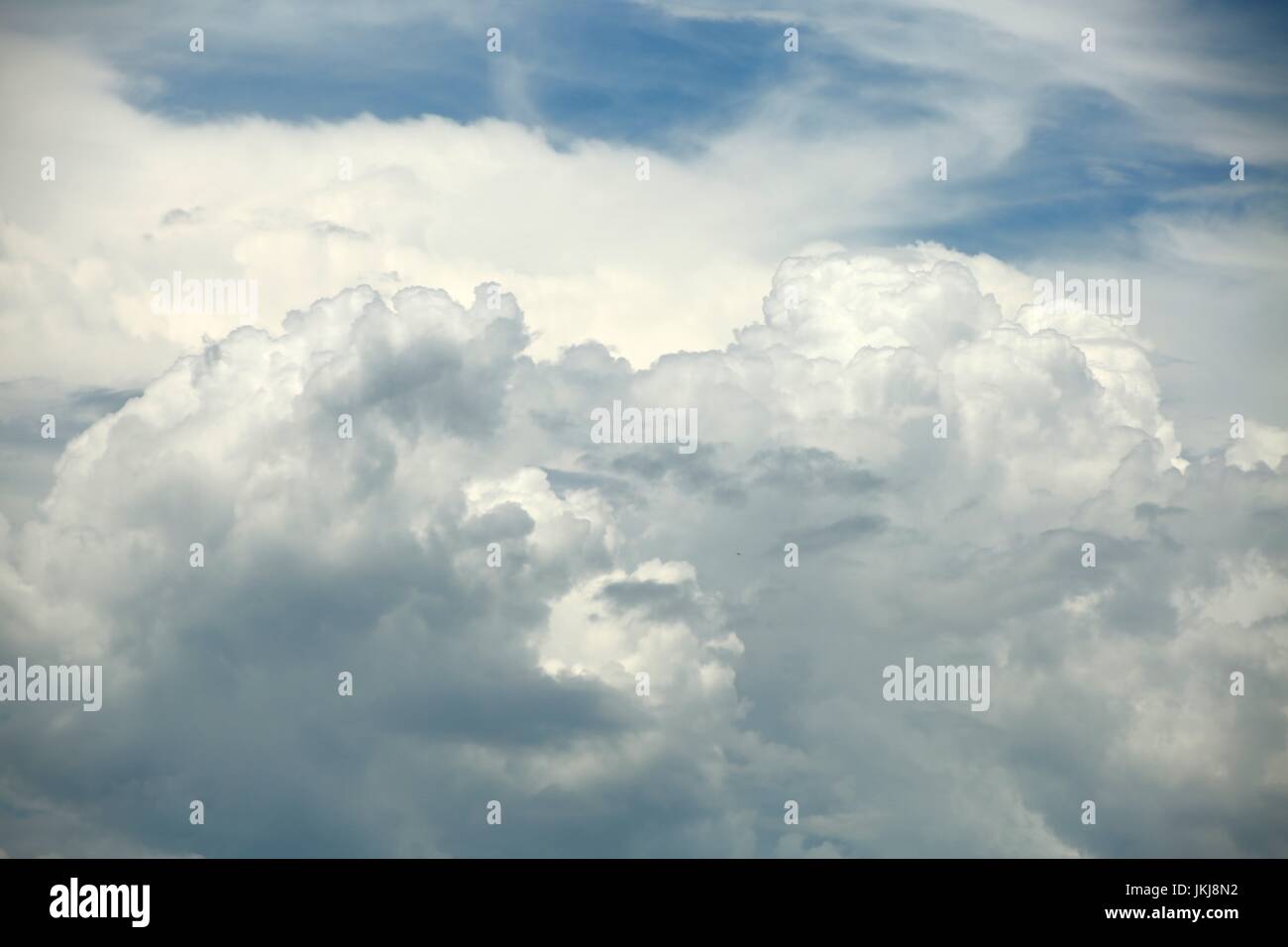 Heavy Thick White Fluffy Cumulus Clouds Stock Photo - Alamy