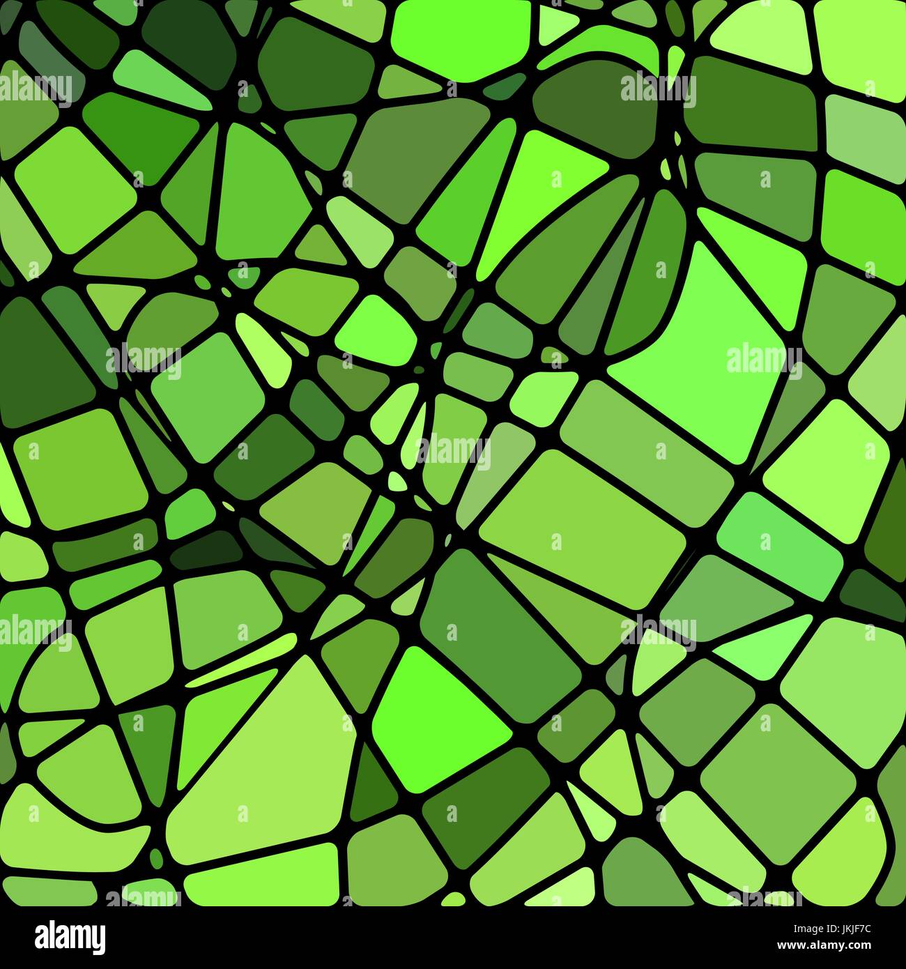 abstract vector stained-glass mosaic background - bright green Stock ...