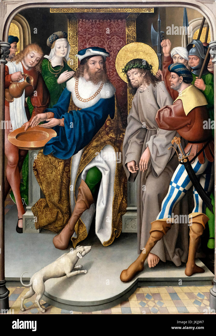 Christ before Pilate, circa 1520 - Master of Cappenberg  - Jan Baegert? Stock Photo