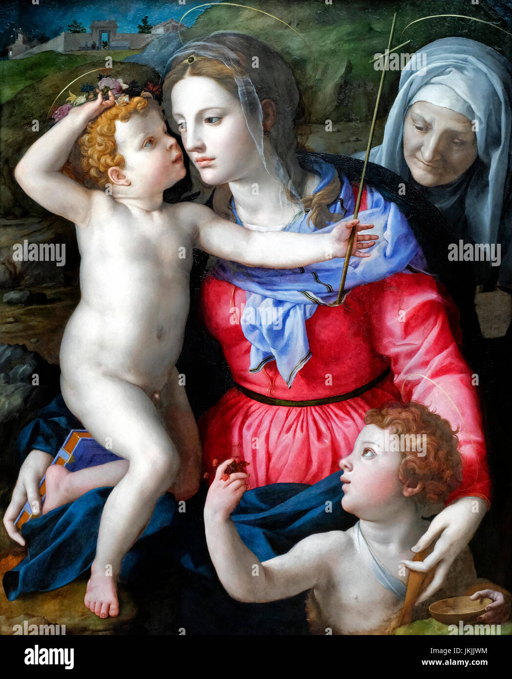 The Madonna and Child with Saints, circa 1540 - Bronzino Stock Photo