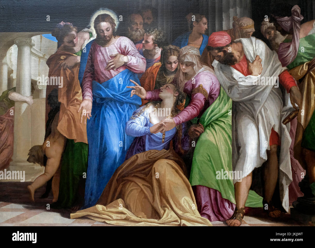 The Conversion of Mary Magdalene, circa 1548 - Paolo Veronese Stock Photo