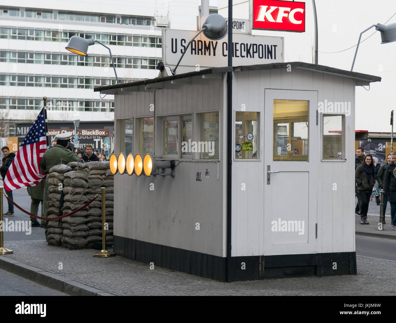 Checkpoint Charlie - Berlin, Germany Stock Photo
