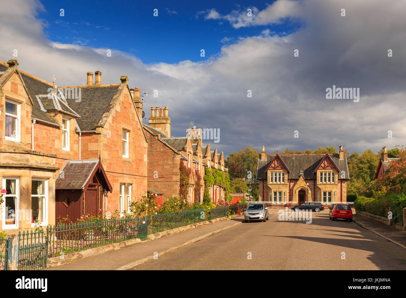 typical housing estate, St. James Street in Dingwall, close to