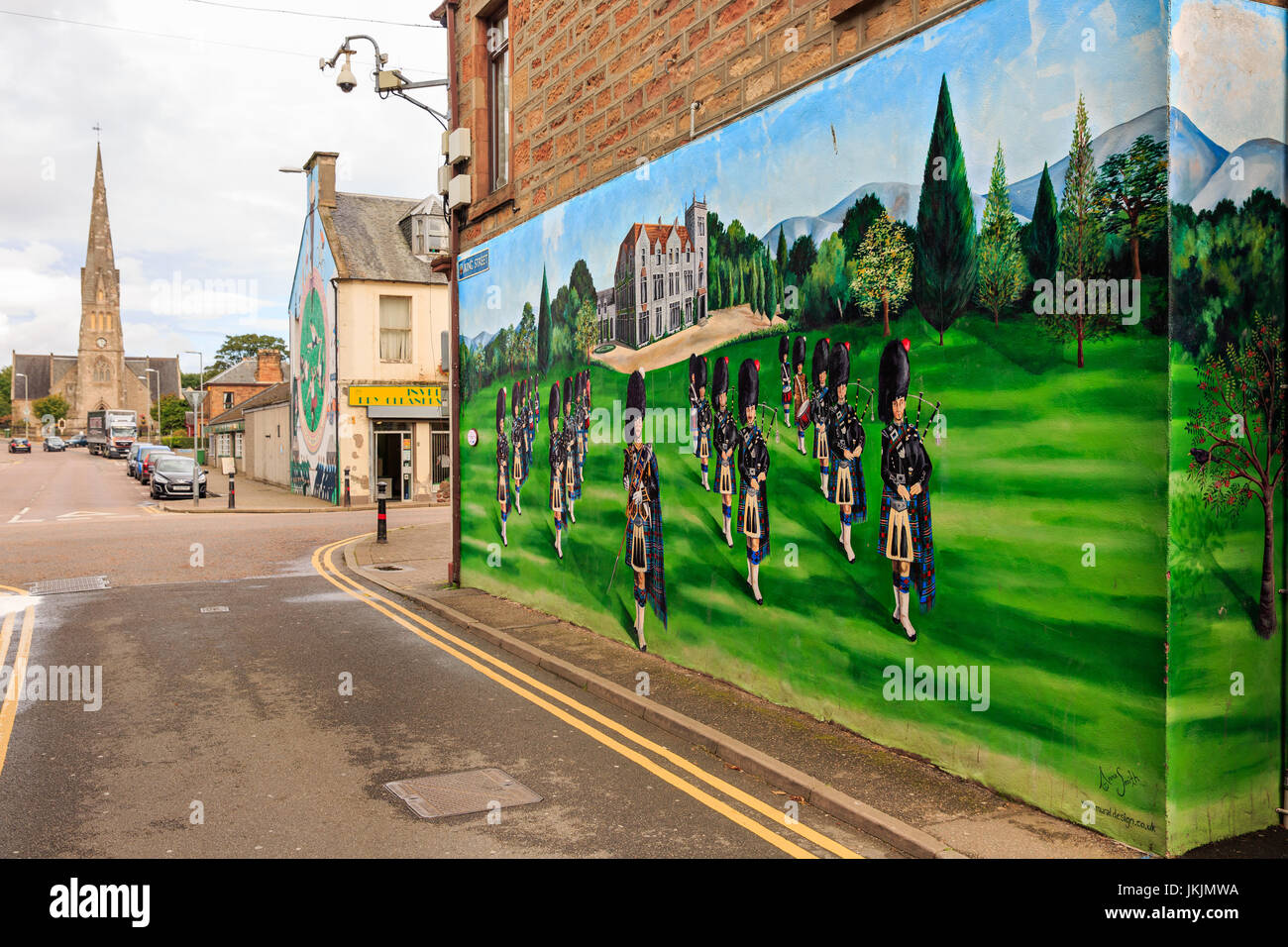 Invergordon Mural Trail street art to empower the urban community