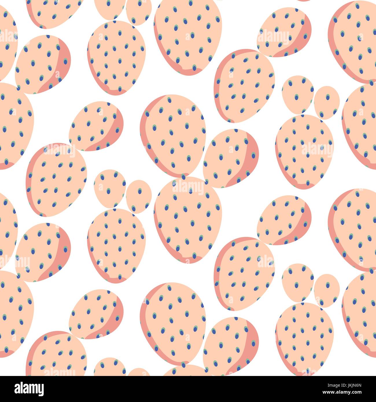 Bold pink cactus vector seamless pattern texture Stock Vector Image ...