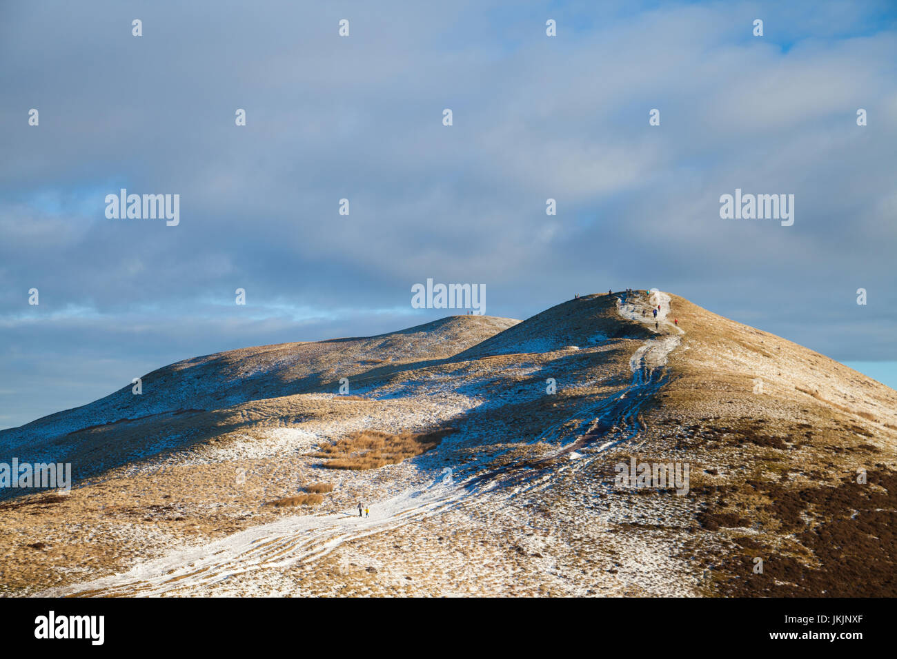 Looking towards the Summit of Carnethy Hill in the Pentland Hills near Edinburgh. Stock Photo