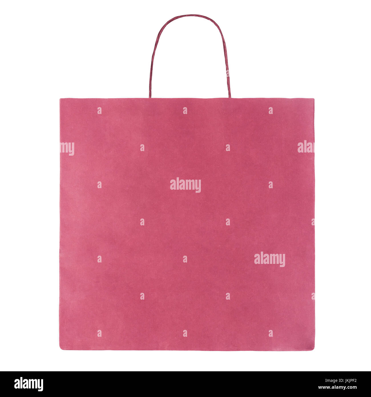 Pink paper bag isolated on white Stock Photo - Alamy