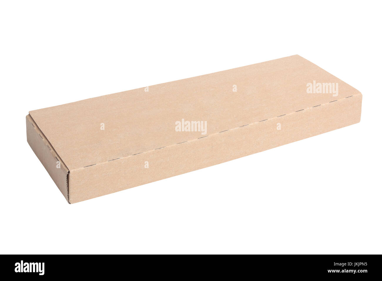 Thin cardboard box isolated on white background Stock Photo