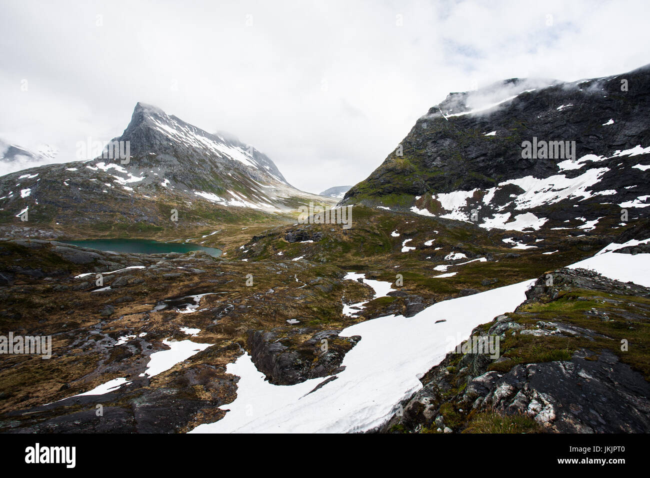 Norwegian mountainscape Stock Photo