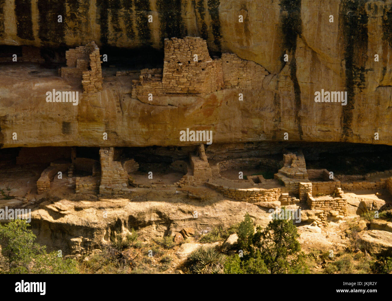 New Fire House Anasazi cliff dwelling, Mesa Verde, Colorado view NE