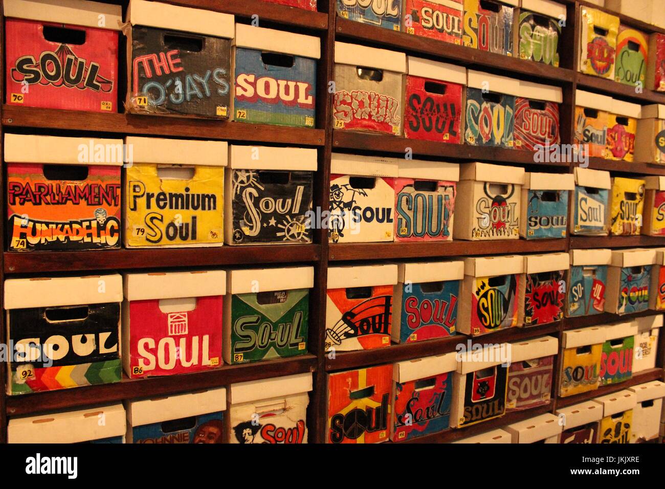 Crates of Vinyl Records Stock Photo Alamy