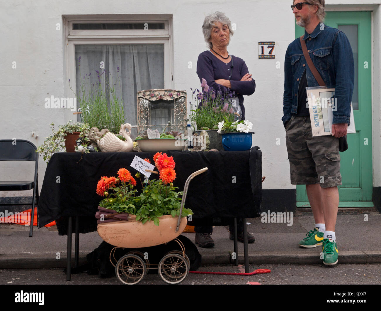 A stall in Upper Gardner Street Market, Brighton Stock Photo Alamy