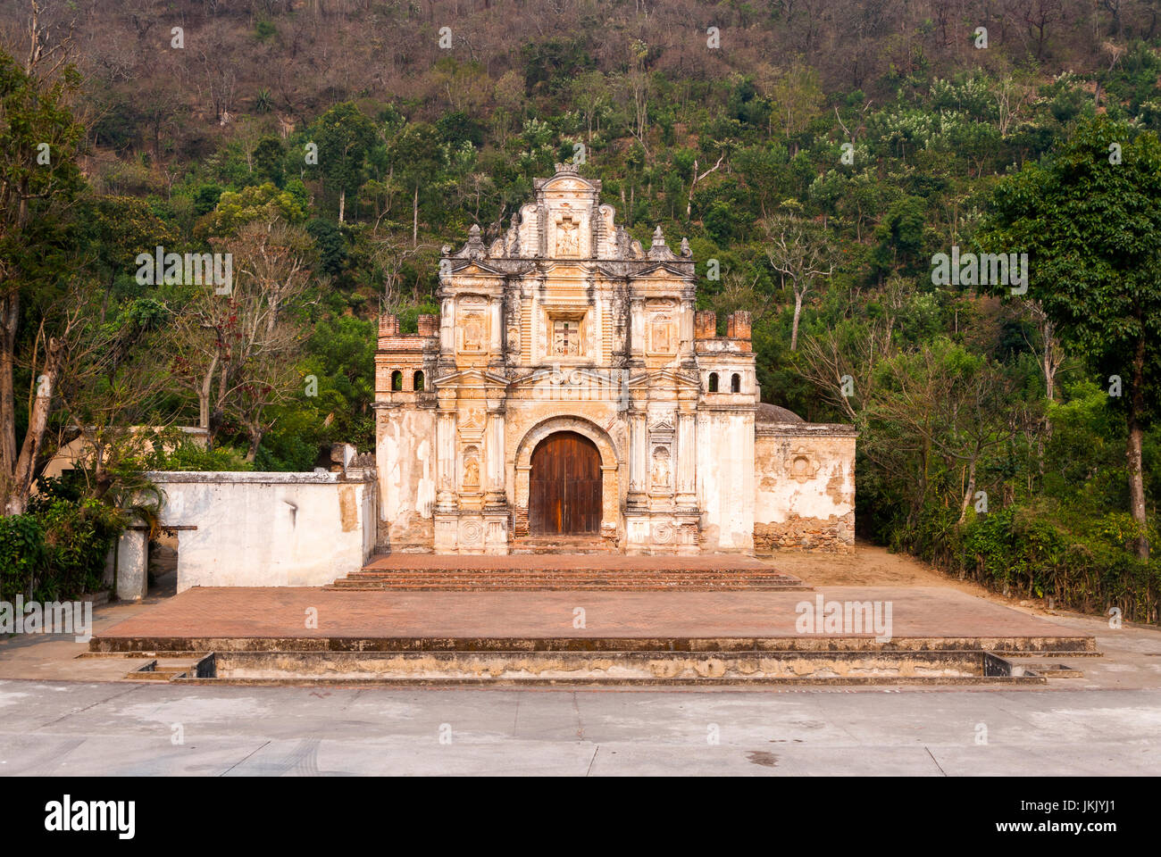 Ermita de la Santa Cruz ruins in Antigua, Guatemala Stock Photo - Alamy