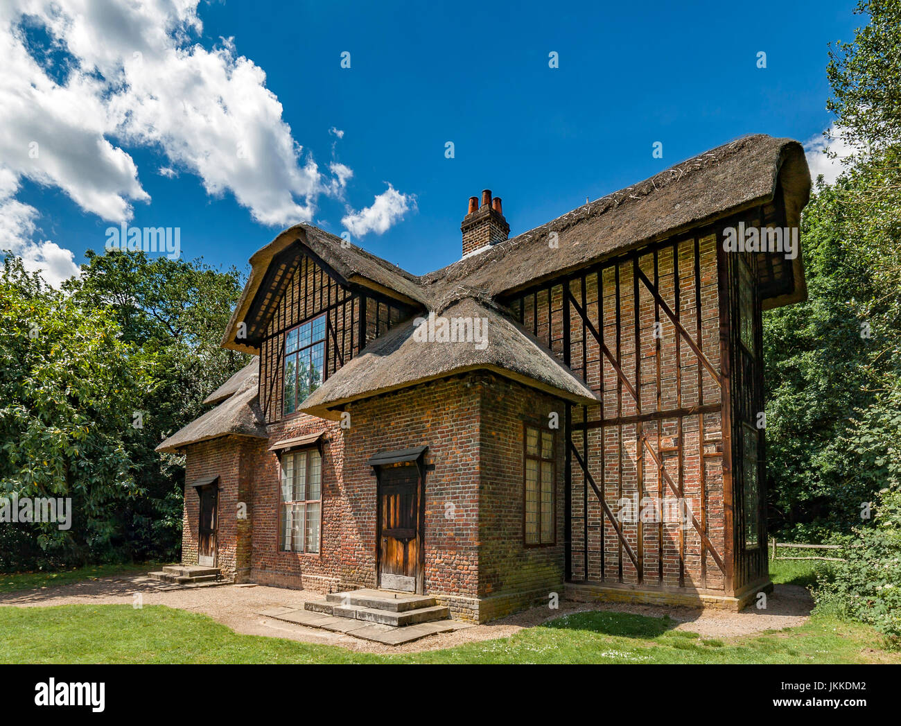 Queen Charlotte's cottage Kew Gardens. Stock Photo