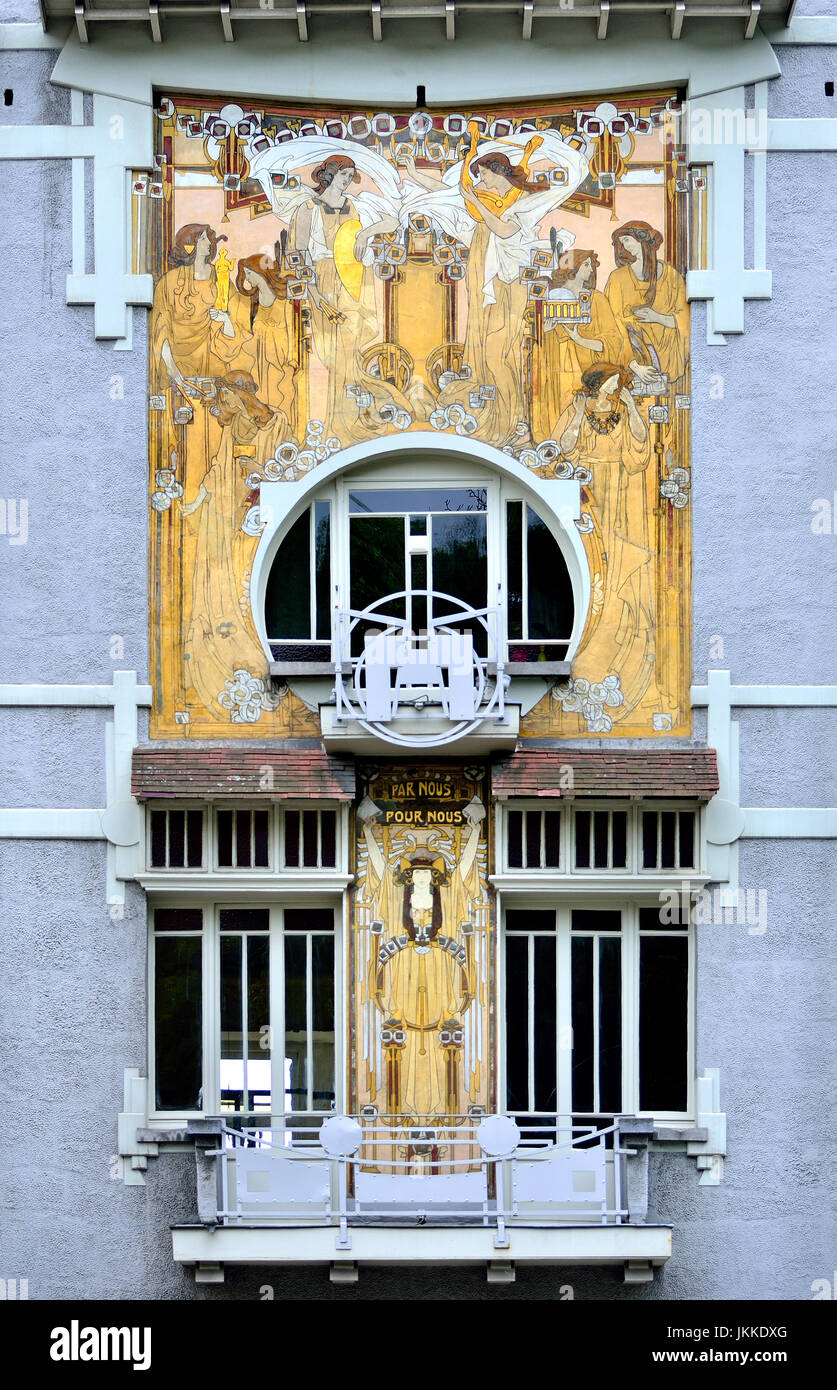 Brussels, Belgium. Maison Cauchie / Cauchie House / Cauchiehuis (Paul