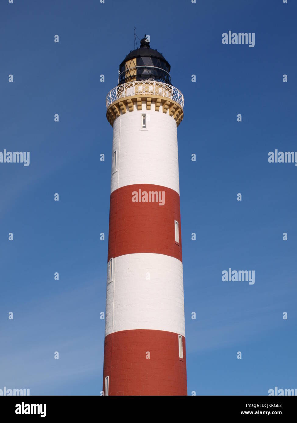 Tarbat Ness Lighthouse, Portmahomack, Ross-shire Stock Photo