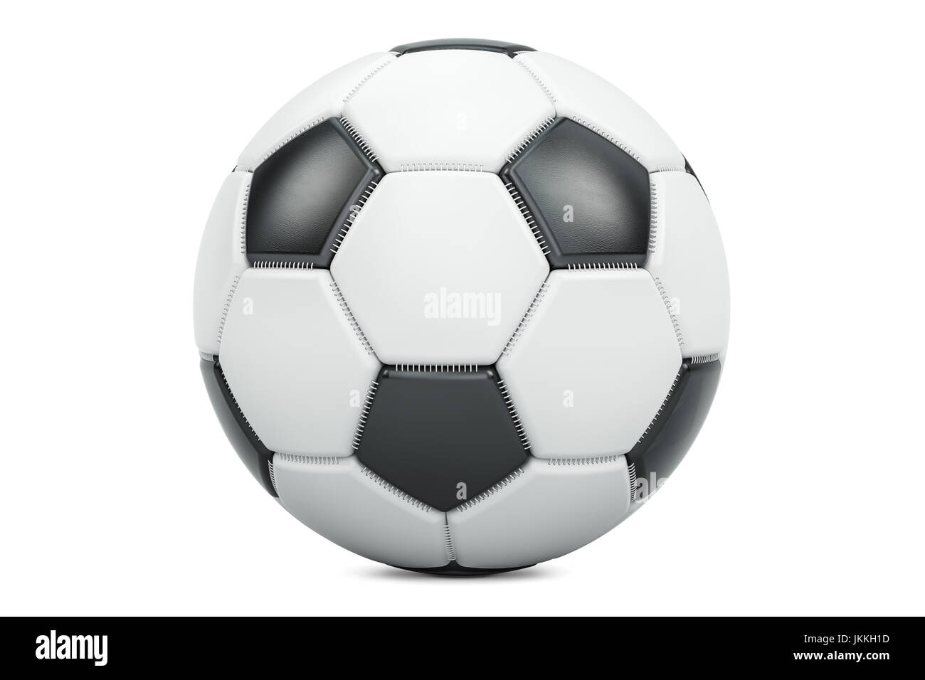 Soccer ball closeup, 3D rendering isolated on white background Stock ...