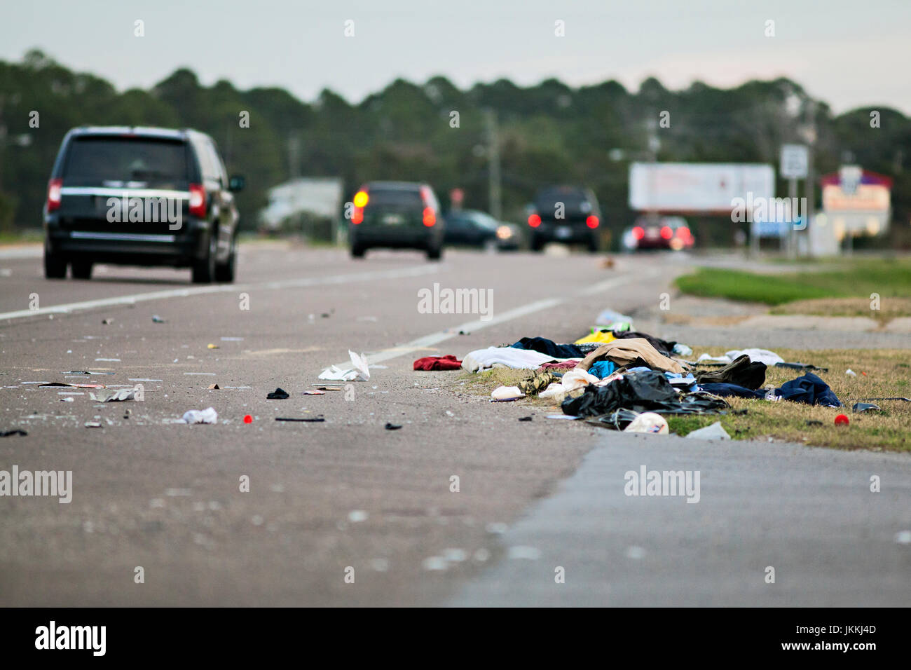 Side of the road rubbish hires stock photography and images Alamy