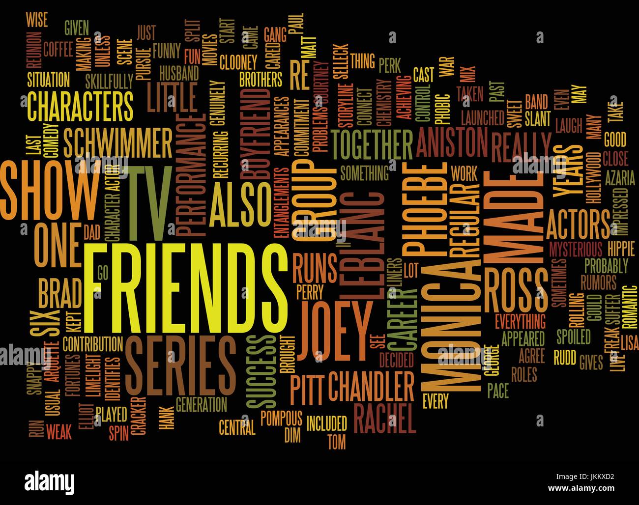 Friends Tv Text Background Word Cloud Concept Stock Vector Image Art Alamy