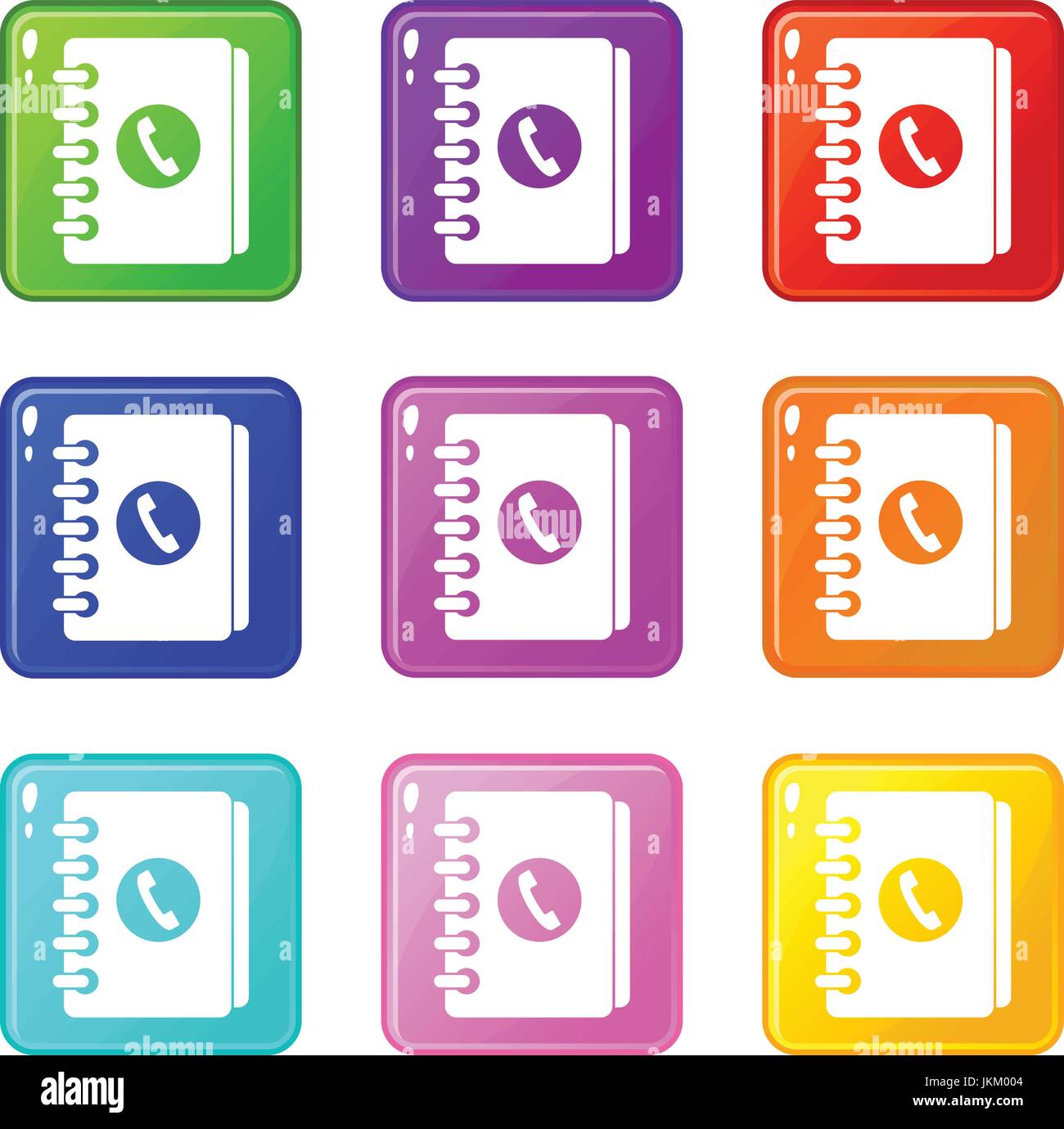 Address book set 9 Stock Vector Image & Art - Alamy