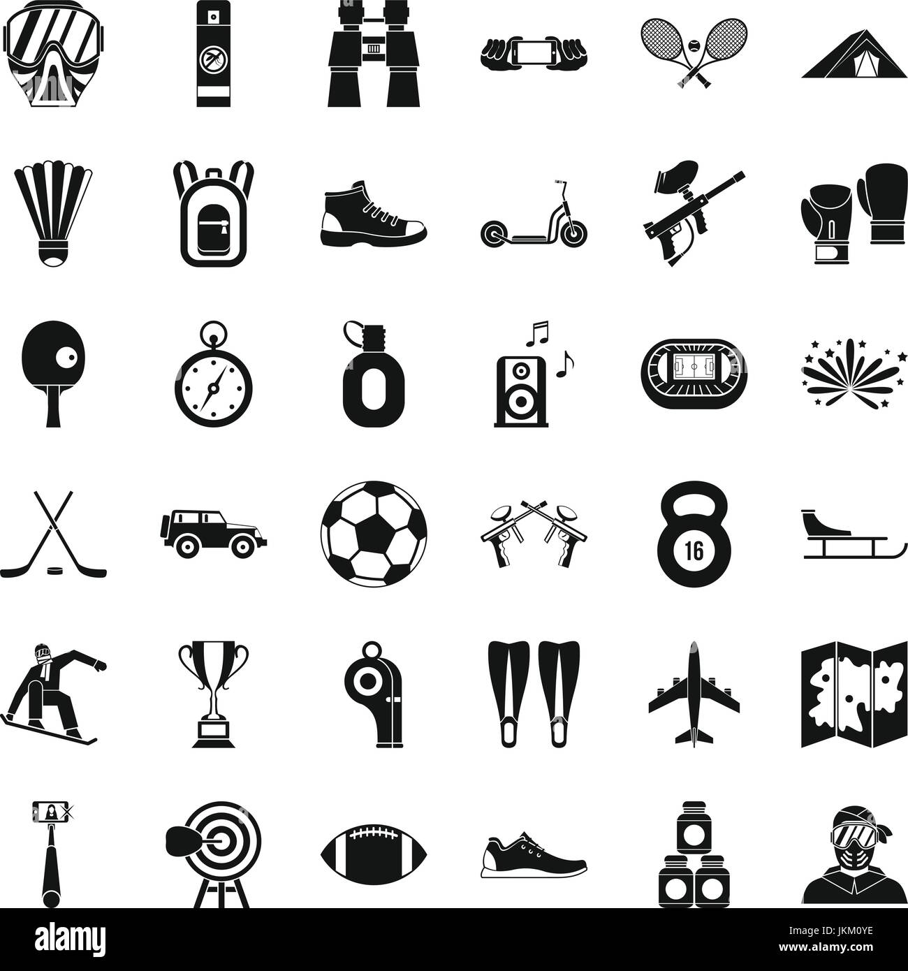 Active life icons set, simple style Stock Vector Image & Art Alamy