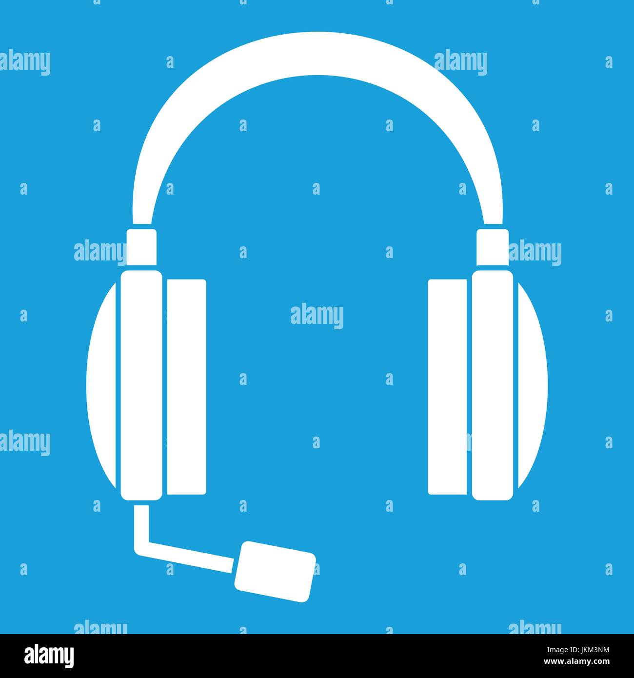 Headphones icon white Stock Vector Image & Art Alamy