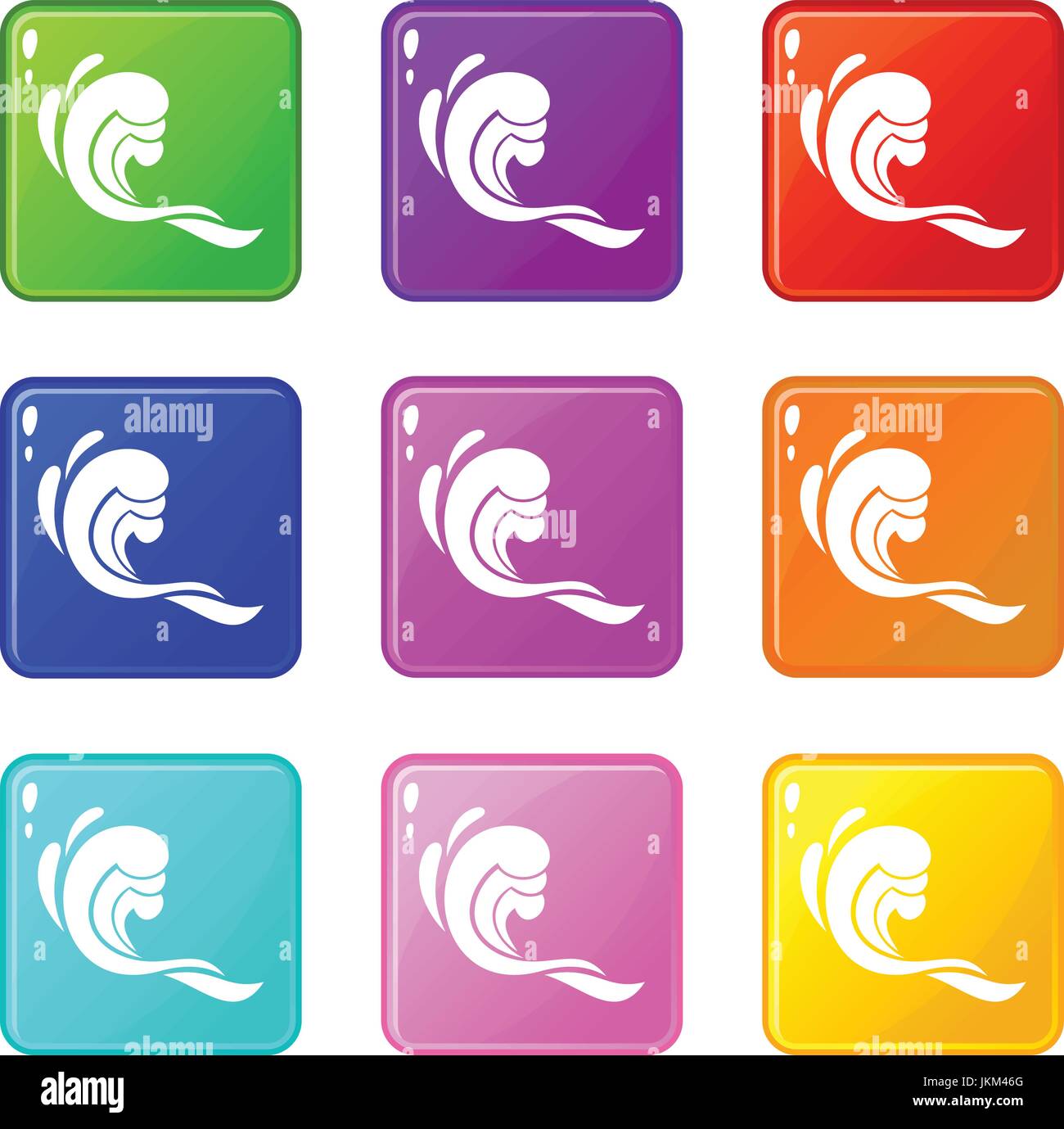 Water wave set 9 Stock Vector Image & Art - Alamy