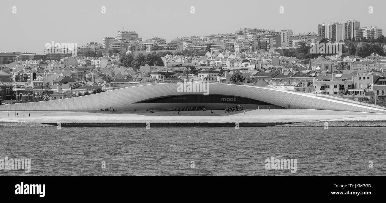 Museum of Art Architecture and Technology in Lisbon - LISBON - PORTUGAL Stock Photo