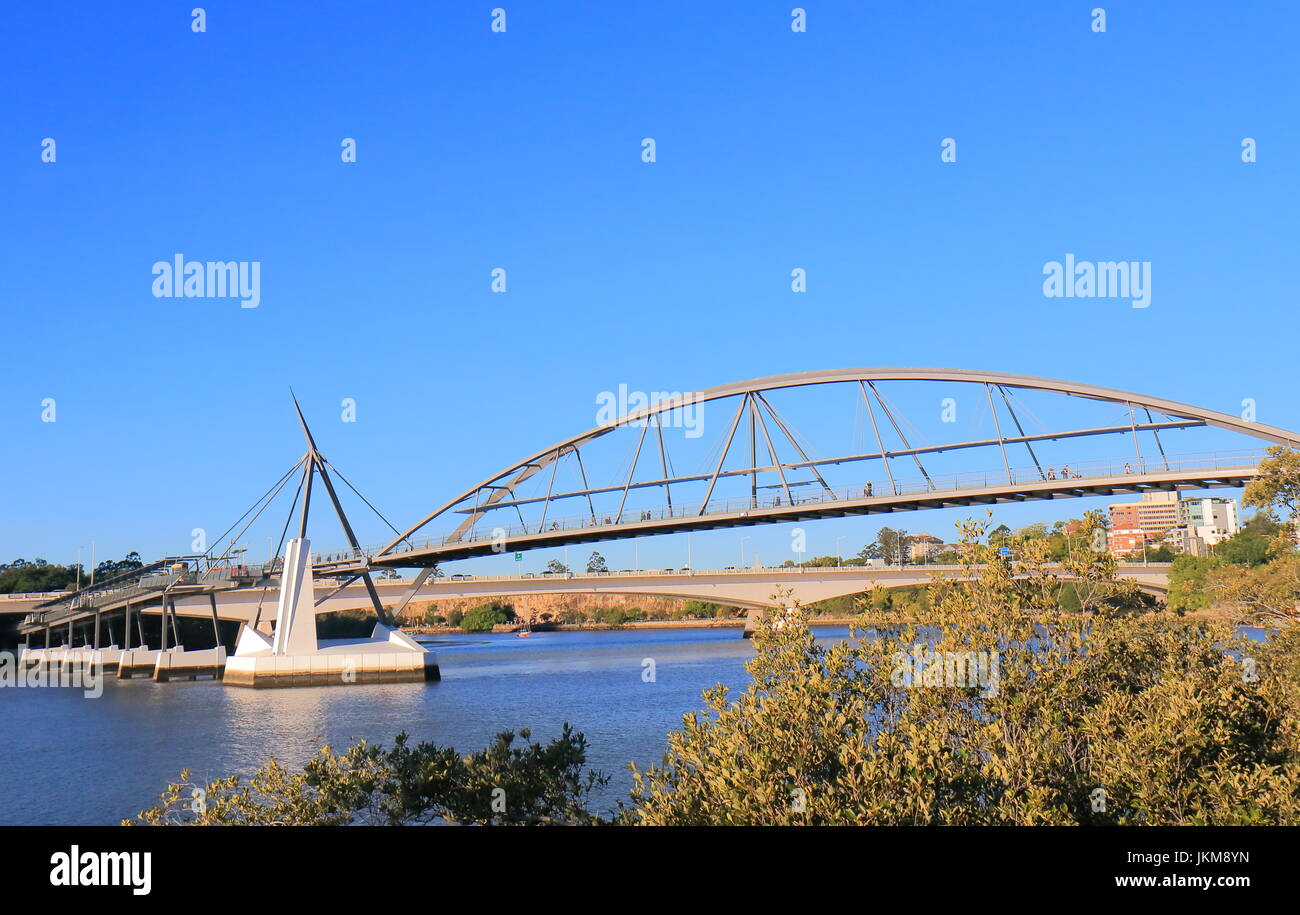 Goodwill pedestrian bridge Brisbane Australia Stock Photo - Alamy