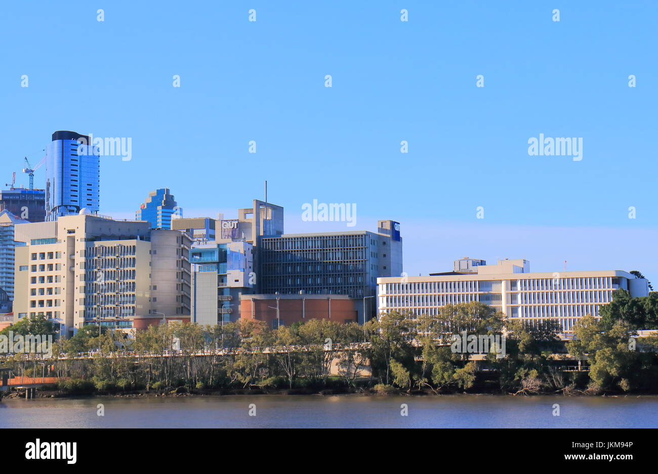 QUT Queensland University of Technology in Brisbane Australia. QUT Queensland University of Technology is a public research university located in down Stock Photo