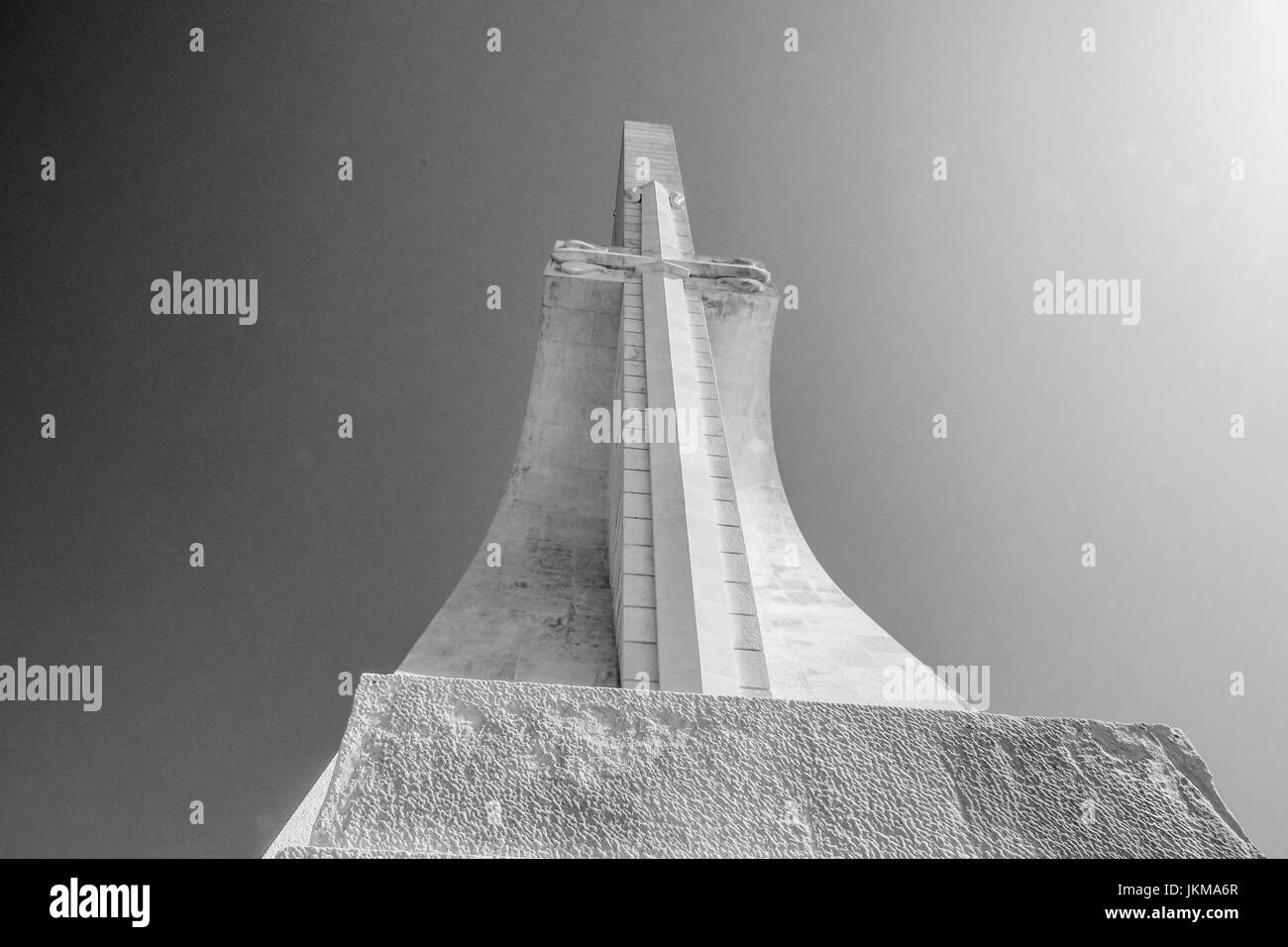 Monument of the Discoveries in Lisbon Belem at Tagus River - LISBON, PORTUGAL 2017 Stock Photo