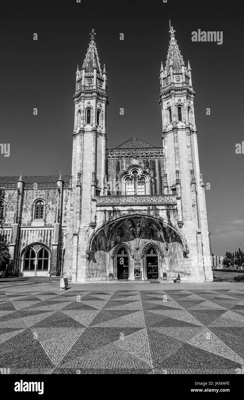National Archaeology Museum and Maritime museum in Lisbon Belem - LISBON, PORTUGAL 2017 - LISBON, PORTUGAL 2017 Stock Photo