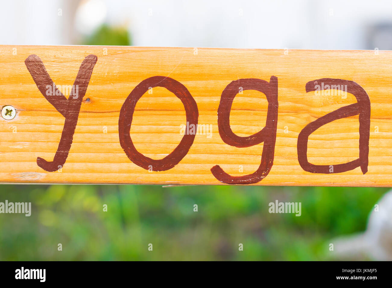 Yoga Wood Sign