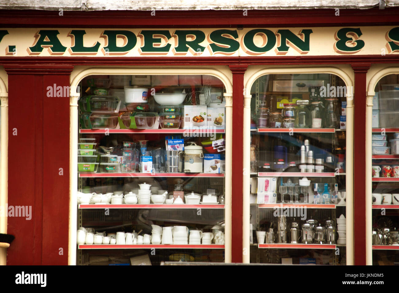 Aldersons Hardware Store, ,Rothbury, Northumberland Stock Photo Alamy