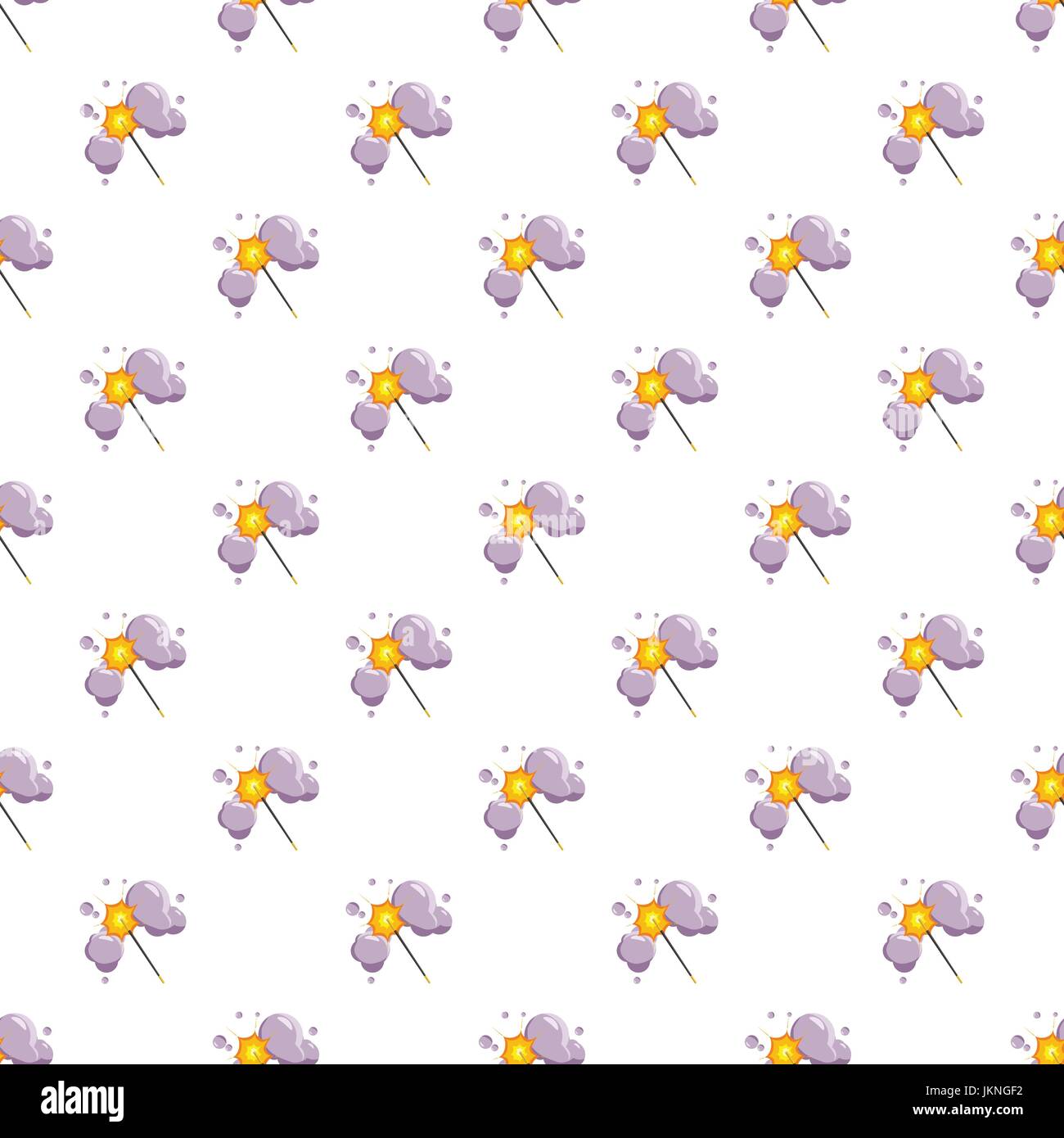 Magic wand pattern seamless repeat in cartoon style vector illustration ...