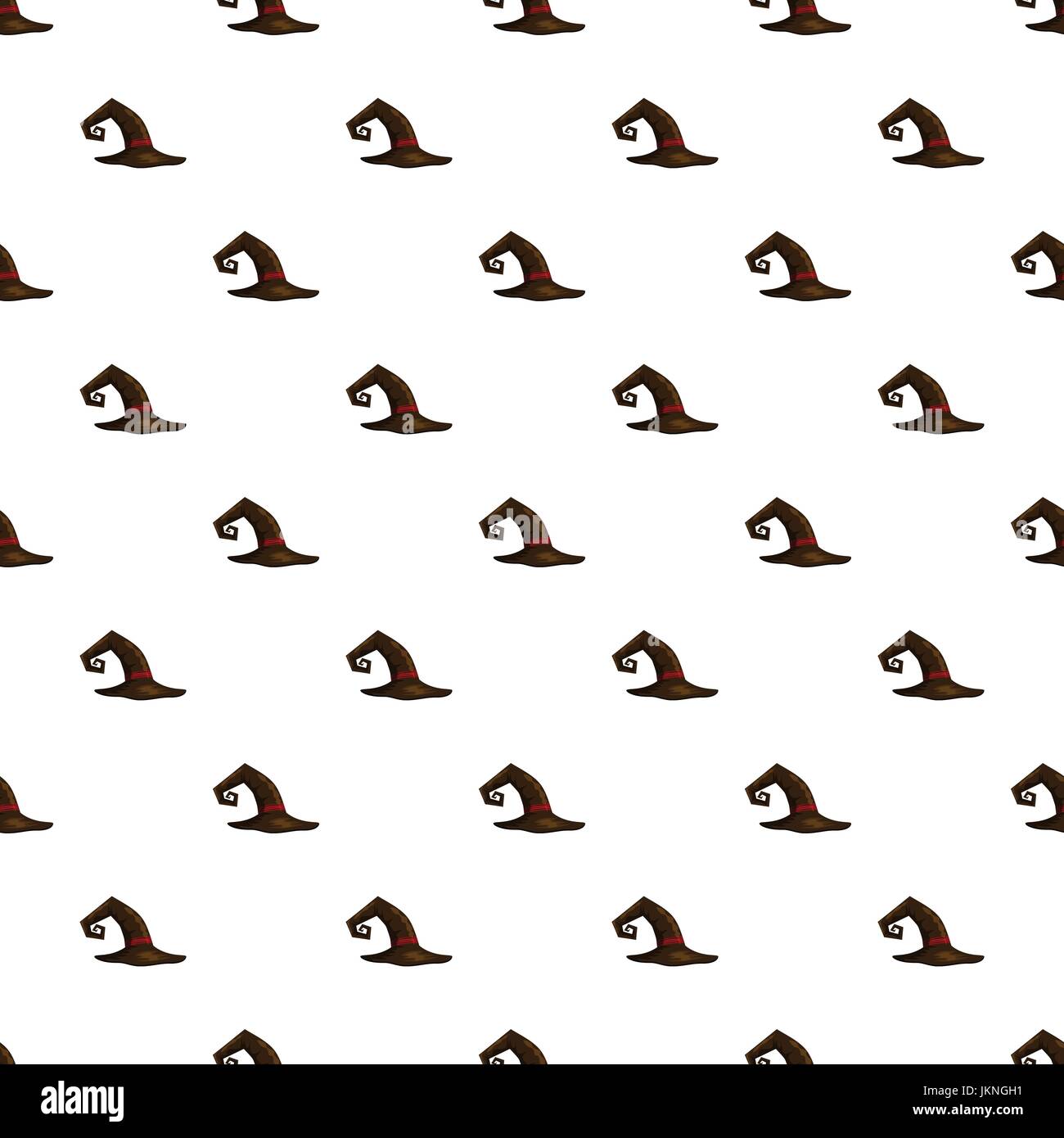 Witch hat pattern seamless repeat in cartoon style vector illustration ...