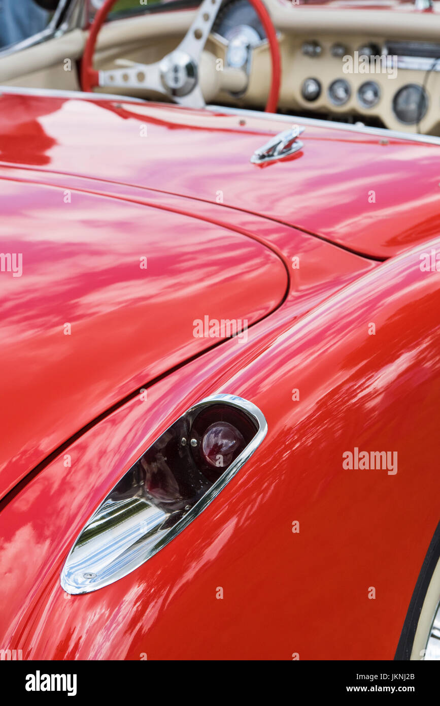 1957 Chevrolet Corvette. Classic vintage American car exterior Stock Photo