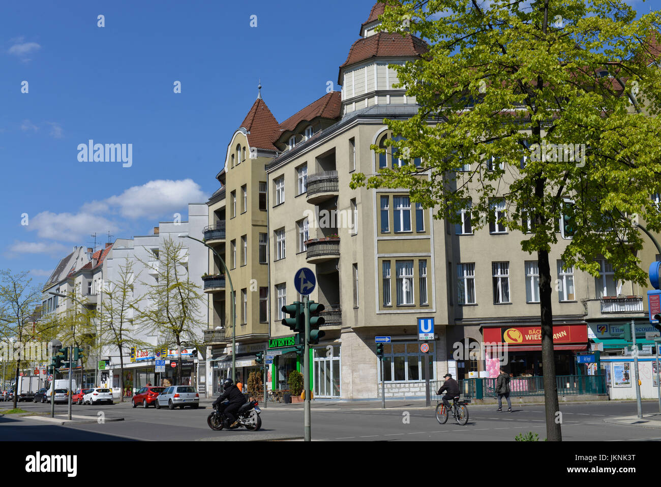 Berlin street, Tegel, village Reinicken, Berlin, Germany, Berliner Strasse, Reinickendorf, Deutschland Stock Photo