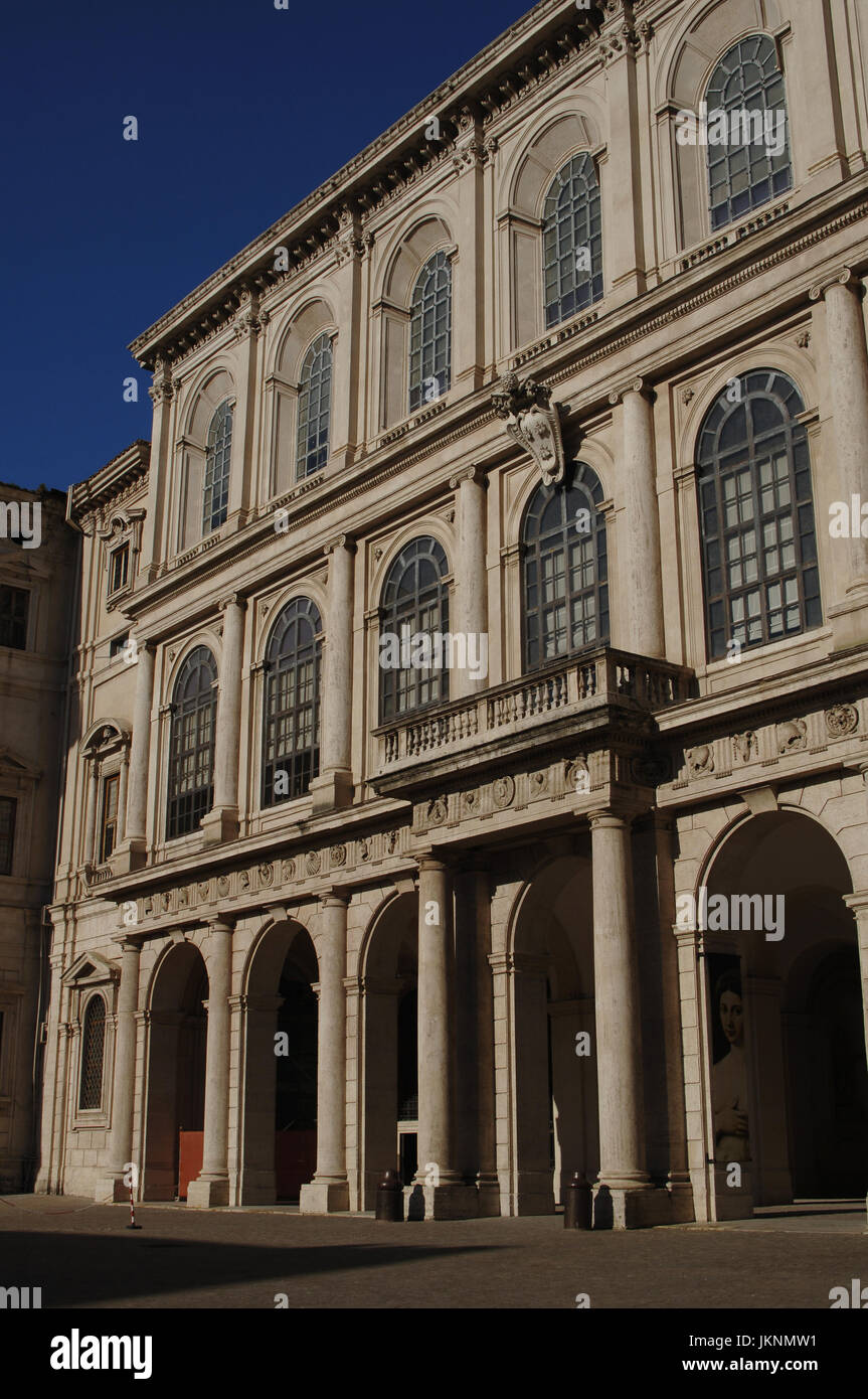 Italy. Rome. Barberini Palace. 17th century. It houses the Galleria Nazionale d'Arte Antica. Stock Photo