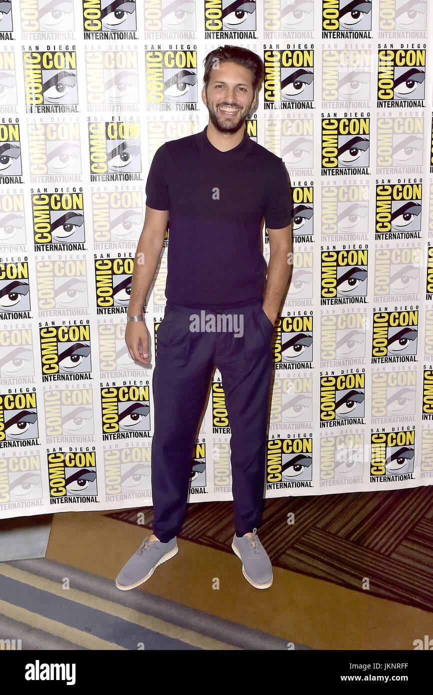 Shazad Latif attends the 'Star Trek: Discovery' press line during Comic-Con International 2017 at Hilton Bayfront on July 22, 2017 in San Diego, California. | Verwendung weltweit/picture alliance Stock Photo