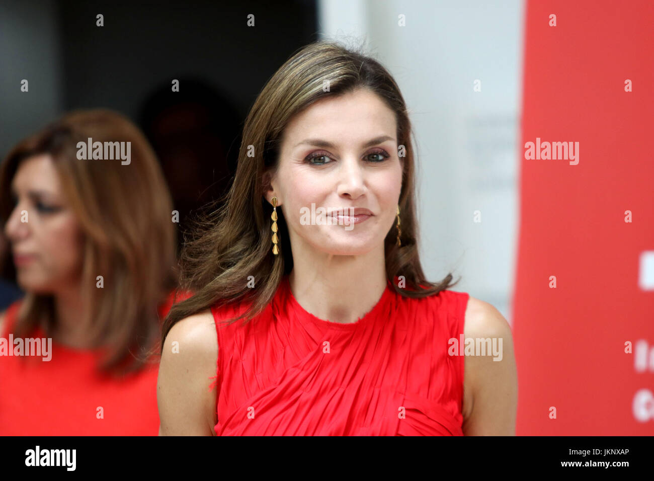 Malaga, Spain. 24th July, 2017. Spanish Queen Letizia during annual meeting of Institute Cervantes Directors in Malaga on Monday on 24 July 2017 Credit: Gtres Información más Comuniación on line,S.L./Alamy Live News Stock Photo